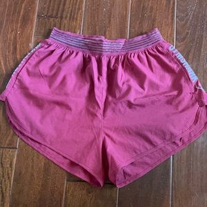 Gymshark burgundy training shorts
